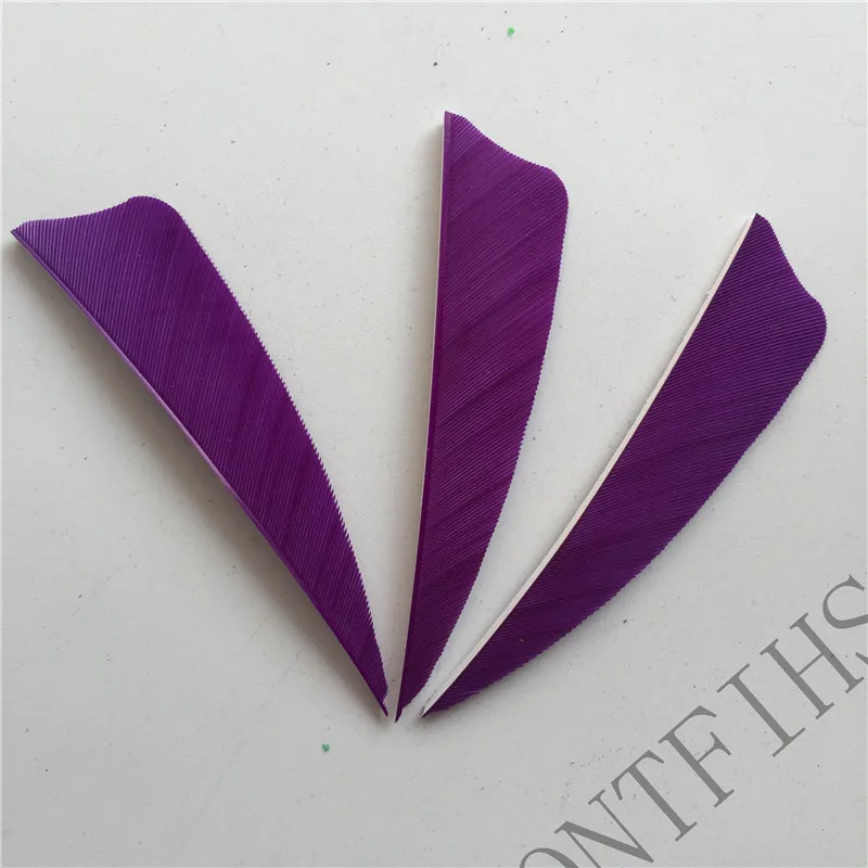 Penas para Flechas Tiro com Arco Ontfihs Polegada Escudo Corte Fletches Caça Seta Peru Fletching Pena Diy 200pcs 3 6 200pcs ONTFIHS 3 Polegada Penas para Flechas