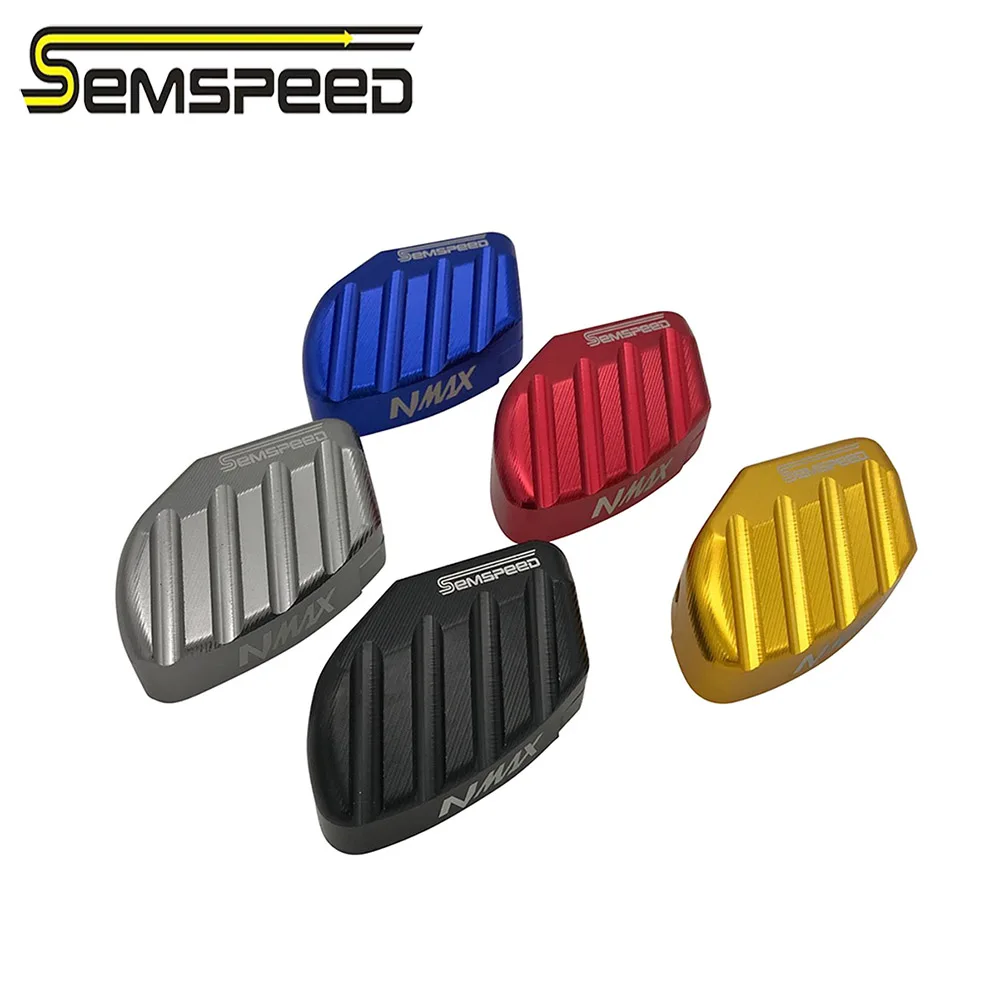 SEMSPEED Мотоцикл с ЧПУ Логотип NMAX 155 125 150 NMAX155 Sidestand ножка боковая подставка расширение Подставка пластина опорная площадка для YAMAHA