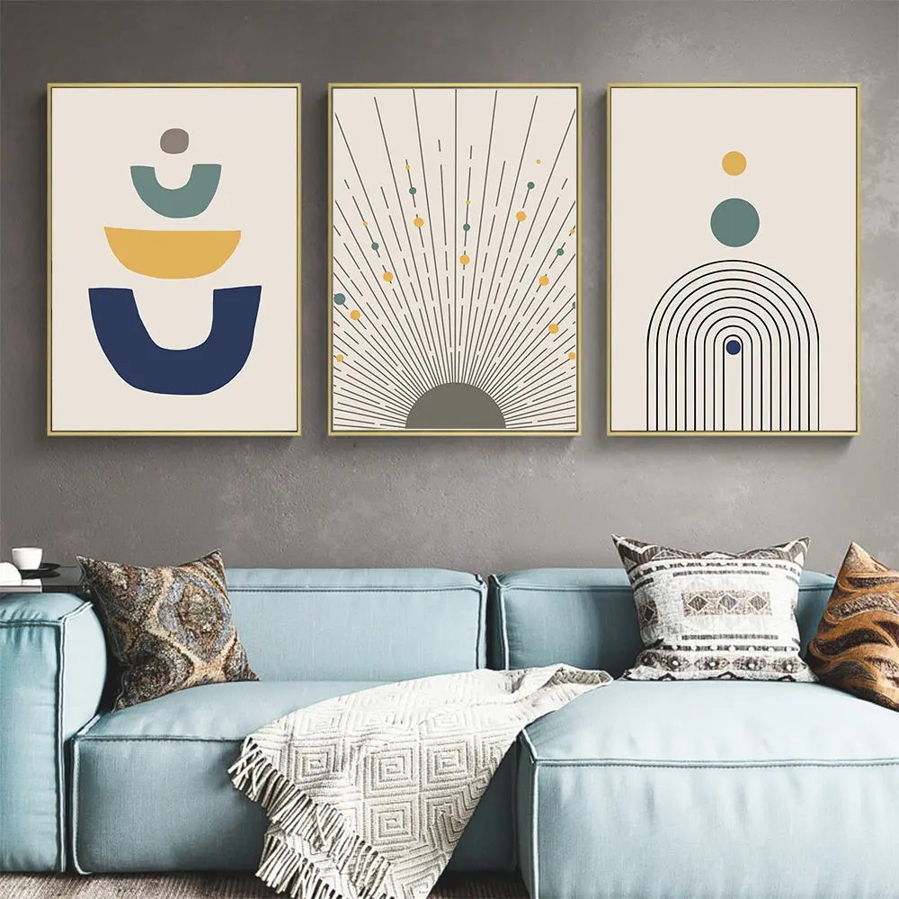 Mid-Century-Wall-Art-Print-Abstract-Poster-Line-Drawing-Canvas-Prints-Minimalist-Art-Painting-Wall-Pictures