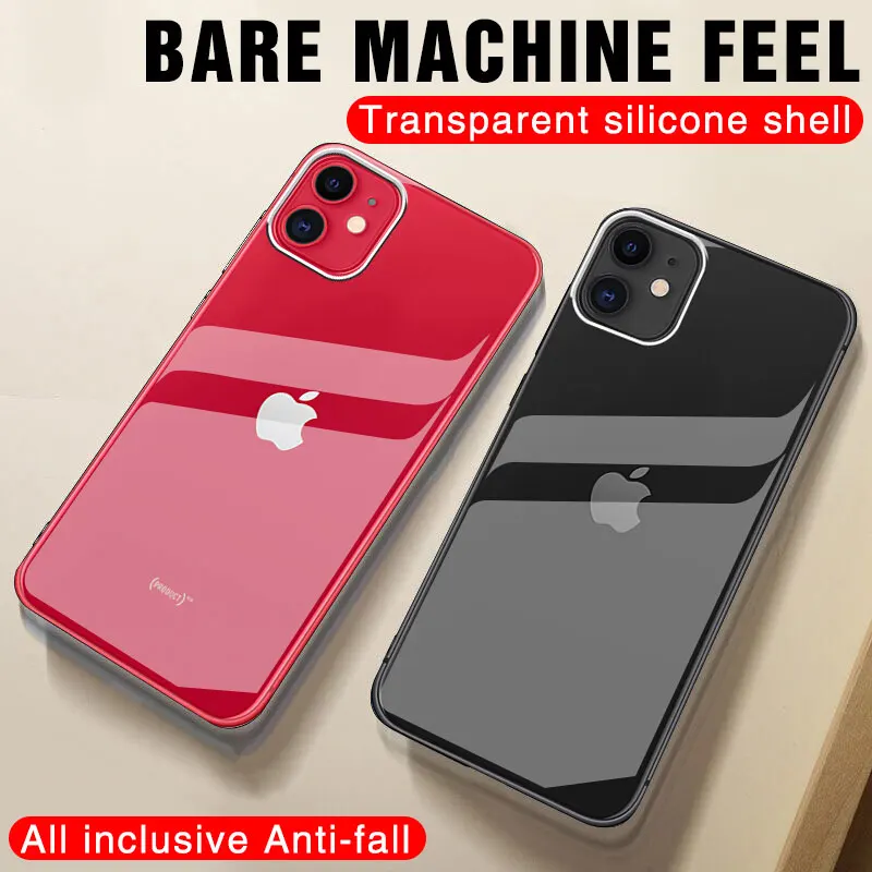 

Luxury Clear Soft TPU Case For iPhone 11 Pro Max 7 8 6 6s Plus 7Plus 8Plus X XS MAX XR Transparent Phone Case For 5 5s SE 4 4S