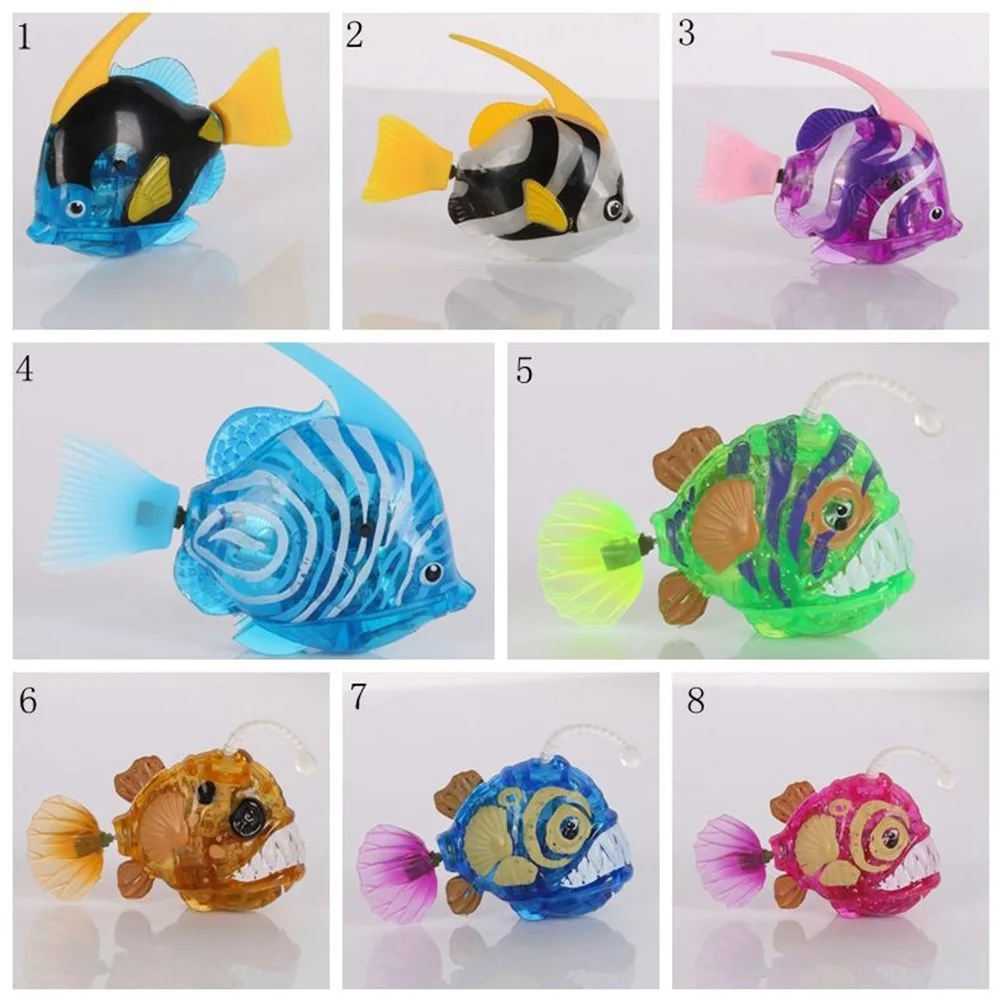 Bath Toys Attractive Swimming Robot Fish Activated In Water Electronic Fun Funny Gadgets Interesting Toys Kids Gift#40