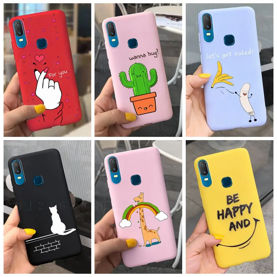 Чехол силиконовый для Vivo Y11 6 35 2019 дюйма мягкая задняя крышка из ТПУ чехол телефона