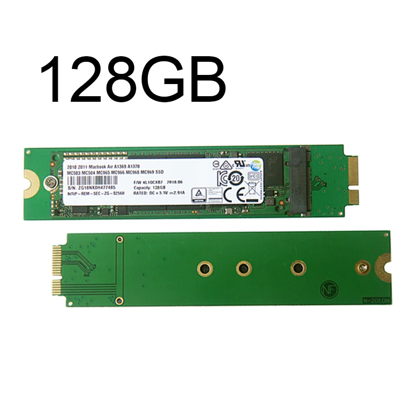  Neue 128gb ssd solid state disk hdd für 2010 2011 Macbook Air A1369 A1370 MC504 MC505 MC506 MC965 M