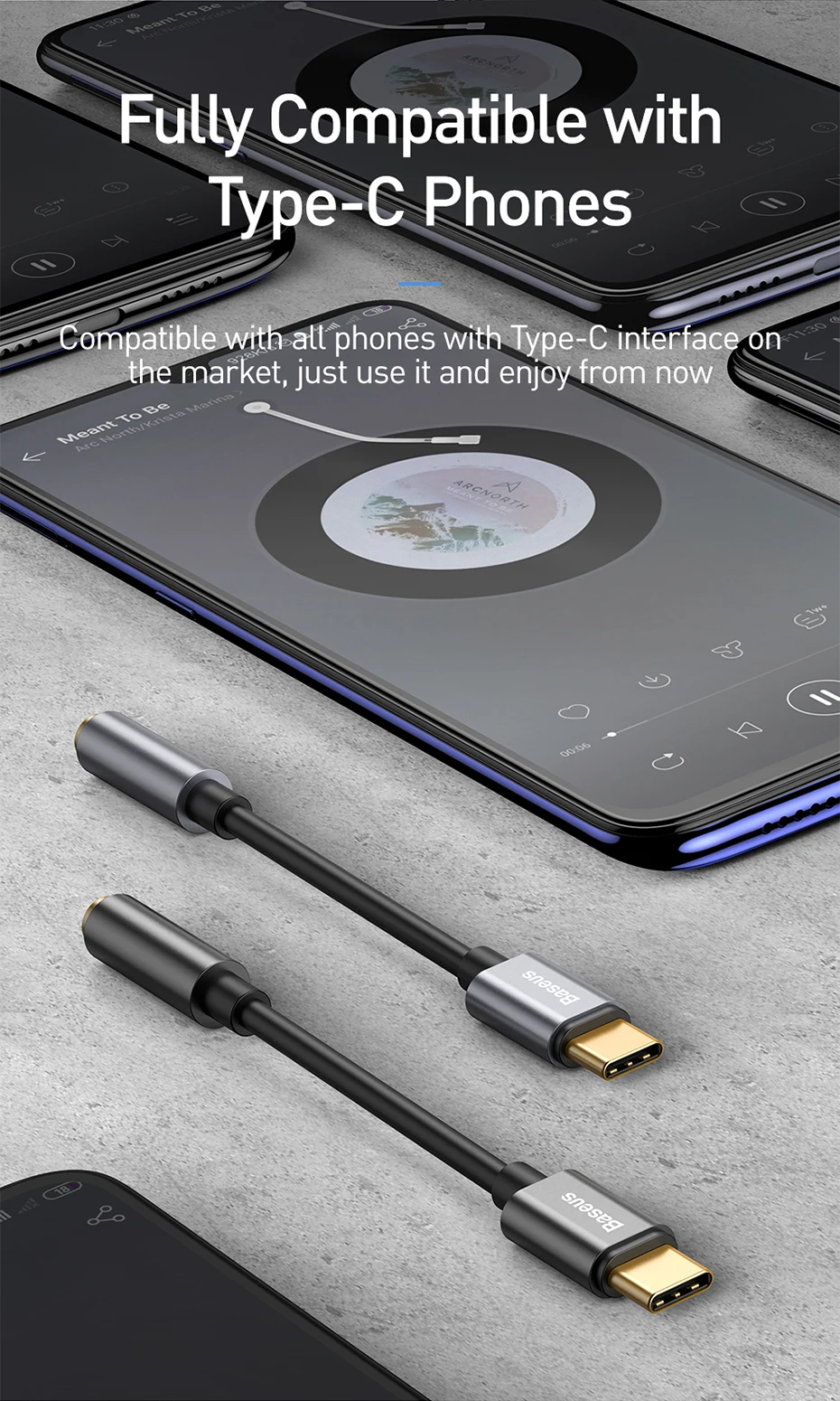 Baseus usb type c до 3,5 мм разъем для наушников, аудио адаптер для samsung huawei mate 20 P30 oneplus 7 xiaomi 9 8 6 гарнитура конвертер