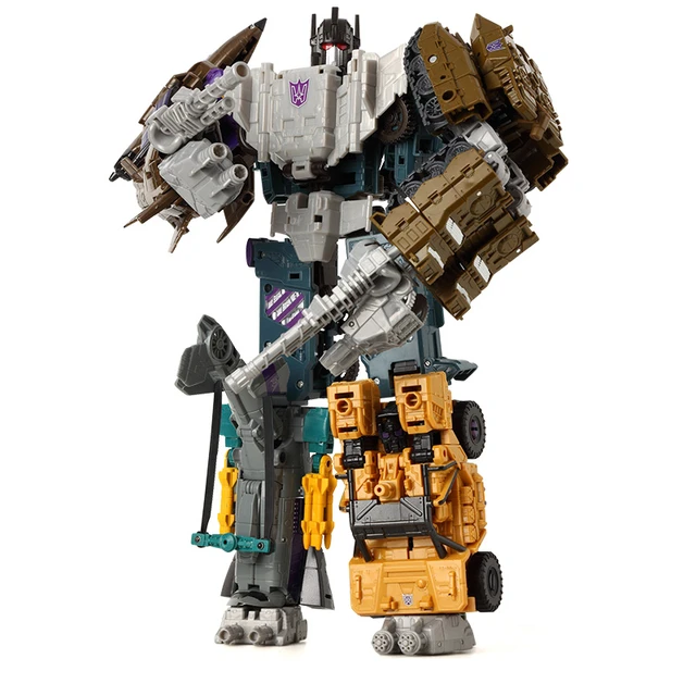 HaiZhiXing 5in1 Combiners Bruticus G1 Transformation Action Figure Toy Brawl Swindle Blast Off Model Deformation Car Robot Figma 3