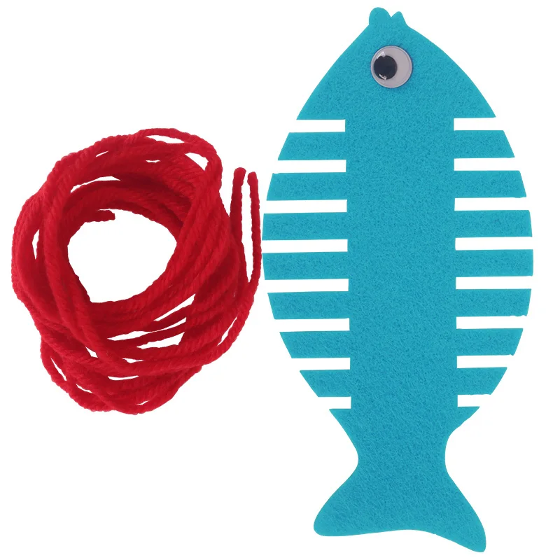 5 компл./упак. мини аквариумных рыб Обёрточная бумага линии резьбы креативные игрушки «сделай сам» для обучения, сборный комплект ремесленных изделий для детей детский сад Семья игра