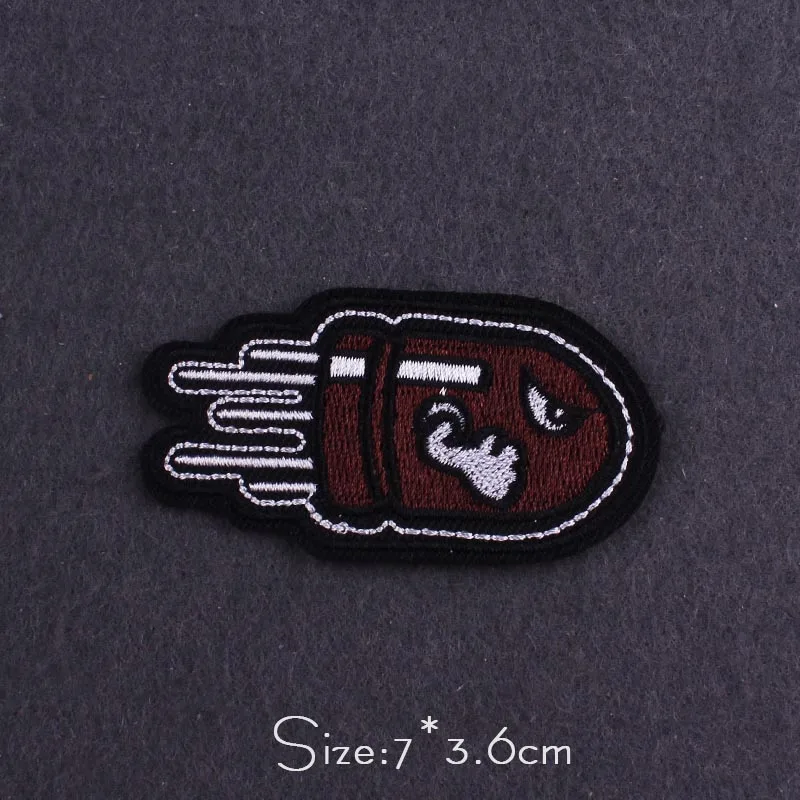 Whale Patch Wilderness Embroidery Patch Iron On Patches For Clothes Outdoor Embroidered Patches For Clothing Applique Badge DIY