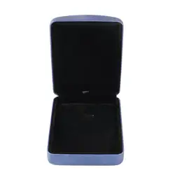 Коробка из искусственной кожи прямоугольное ожерелье показ хранилища ювелирных украшений кольцо коробка для серьги ожерелье витрина для