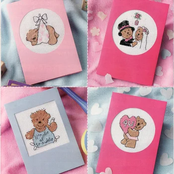 

CD008-214ct Cross Stitch Kit Card Package Greeting Card Needlework Embroidery Crafts Counted Cross-Stitching Kits Christmas Gift