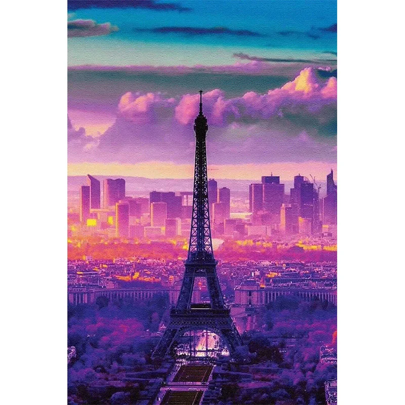 

DIY Diamond Painting 5D City Iron Tower Resin Full of Crystals Manufacturers Direct Selling Recruitment Agent Support on Behalf