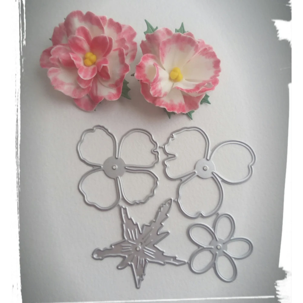 Beautiful fresh Flower Decoration Metal cutting Die clipbook Paper knife stamping New Mould |