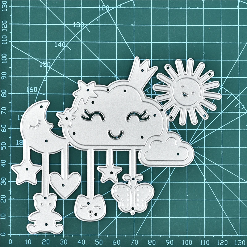 Штампы для резки металла DiyArts Sun Cloud Moon Star трафареты скрапбукинга тиснение ручная