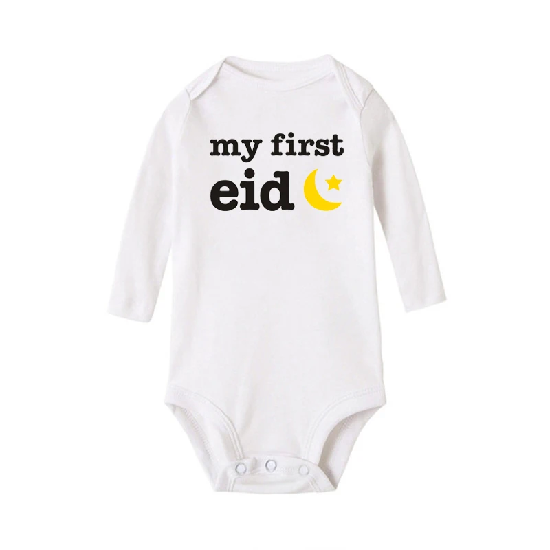 EG_ Newborn Baby Long Sleeve Bodysuit Leaves Printed Romper Infant Jumpsuit Delu 