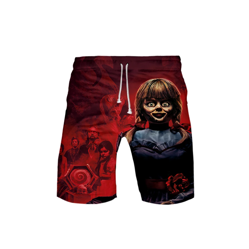 Хит! пляжные шорты Annabelle с 3D принтом, Мужская модная уличная одежда, шорты,, Harajuku, модная летняя одежда