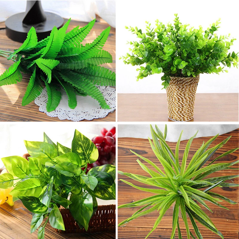 Simulation Plant Design Plants Decoration Fake Bush Home Flower Leaf Outdoor Foliage Indoor Garden Decor Artificial Fern | Дом и сад