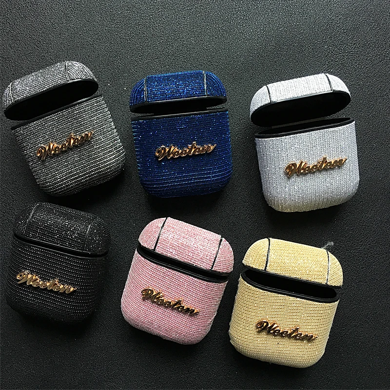 

Colorful Luxury Bling Shiny Bluetooth Wireless Case For Apple Airpods Hard Protective Case For Air Pods Glitter Earphone Cover