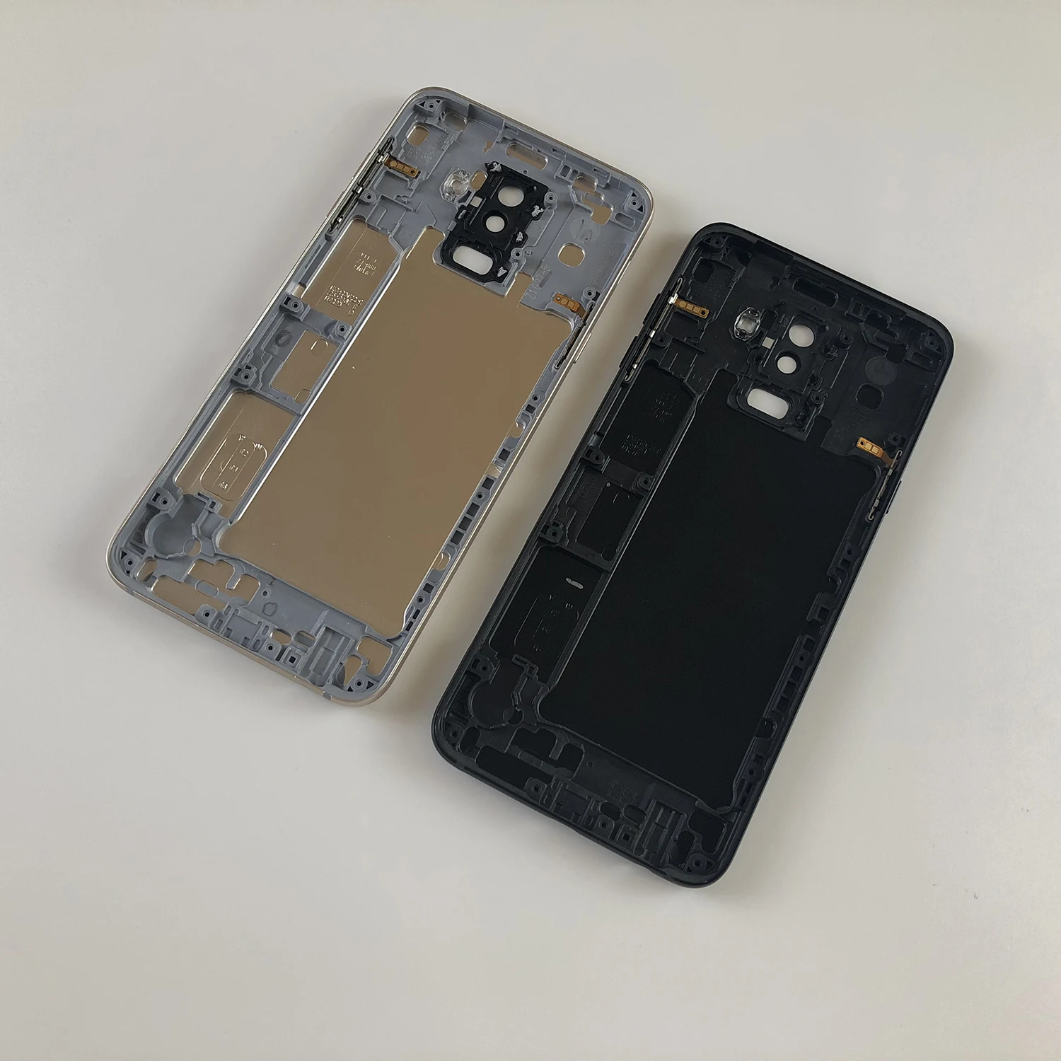 Для Samsung Galaxy A6 Plus 2018 + A605 A605F корпус металлический средняя рамка Задняя крышка