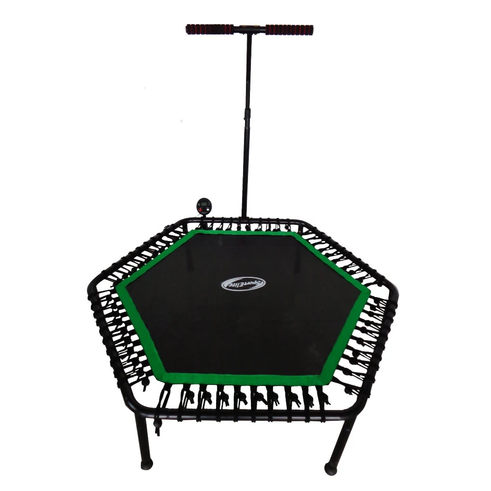Фитнес-батут SportElite 135см FB-1351 с ручкой и компьютером