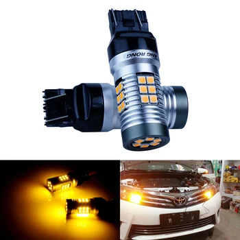 

ANGRONG 2x T20 W21W Amber LED DRL Fog Driving Light For Vauxhall Corsa D Insignia Astra Adam