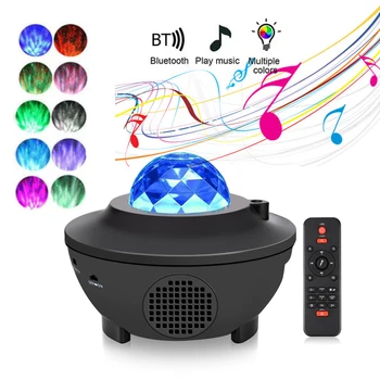 

Colorful Projector Starry Sky night Blueteeth USB Voice Control Music Player Kid's Night Light Romantic galaxy projector Lamp
