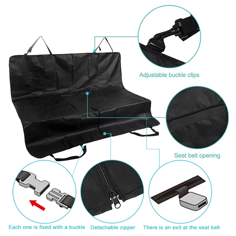 Pet Accessories Car Seat Cover Pet Cargo Cover Dog Seat Cover Dog Car Seat Pet Supplies Pet Mat Blanket Dog Car Seat Cover Waterproof Pet Carrier For Dogs Cat Travel Mat Car Protector Blanket Safety Transportation