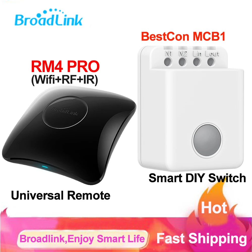 Broadlink RM4 PRO Wifi IR RF Universal Remote Control Bestcon MCB1 Wifi
