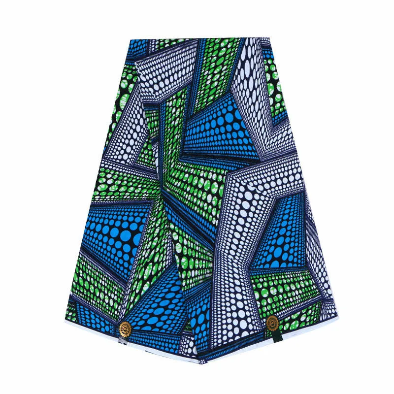 Африканская ткань из восковой ткани для свадебного платья 6 ярдов из Анкары и Нигерии Ткань батик голландская настоящая восковая ткань