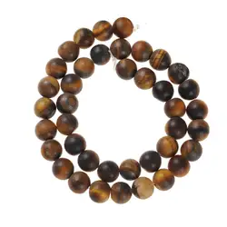 Elegant Natural Stone Beads in Black, Pink, and White for DIY Jewelry Making & Wholesale (Tiger Eye)