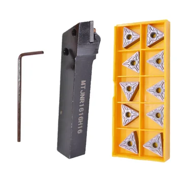 

MTJNR1616H16 Lathe Turning Tool Holder+10*TNMG160408-MA TNMG332-MA VP15TF Insert
