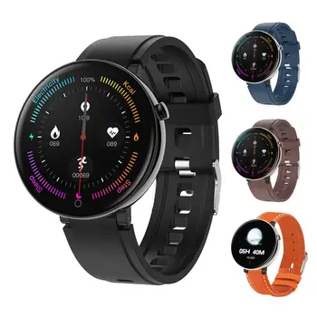 

10pcs DT18 Smart Watch Round Touch Screen Smartwatch Heart Rate Intelligent Fitness Tracker IP67 Sports Fashion Bracelet Men