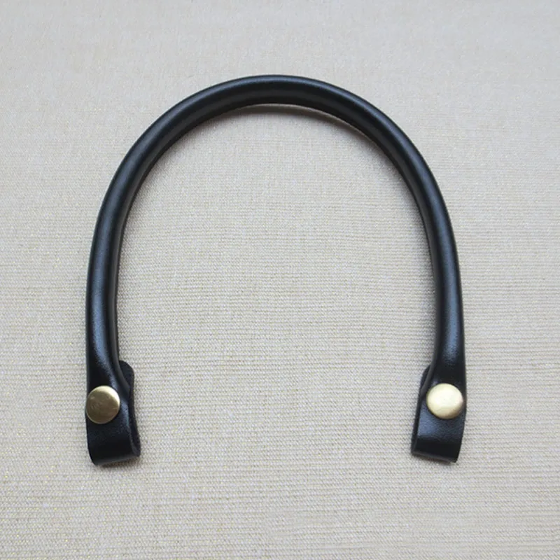 Black 1 шт. 40 см съемные Obag Ручки PU кожаные ручки для сумки DIY Сменные аксессуары для дам сумка на плечо сумка ремень - Color: Black