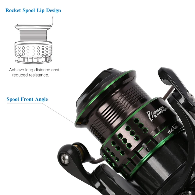 TSURINOYA 162g Ultralight Spinning Fishing Reel Kingfisher 800 1000 1500S 1500 Profession Bait Finesse System Trout Ajing Wheel 4