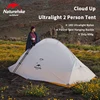 Naturehike Upgrade 10D Cloud Up Camping Tent  930g Ultralight 2 Presons Outdoors Camping 10D Silicone Hikeing Tent With free Mat ► Photo 3/6