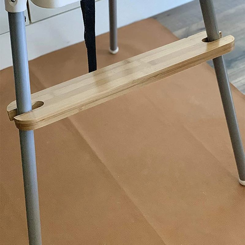 Reposapiés de silla alta compatible con Ikea Antilop - Reposapiés de madera  de bambú Accesorios para sillas altas, bordes suavizados, altura ajustable  y metal antideslizante