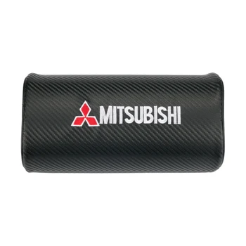 

Car Styling car neck pillowsFor Mitsubishi asx lancer outlander pajero both side pu leather single headrest 1pcs