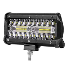 1PC 7 Inch 120w Led Car And Motorcycle Work Light Modified Fog Light Strip Light Headlight Automobile Led Light