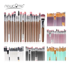 

NEWCOME 5/7/20pcs Professional Makeup Brushes Set Cosmetic Powder Eye Shadow Foundation Blush Brush Beauty Make Up Tools