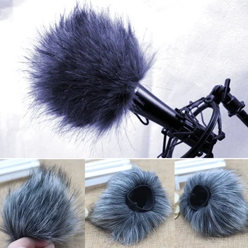 

Recording Pen Muff Soft Microphone Windshield Windscreen Cover Furry Outdoor Artificial Fur Professional For Tascam Dr-44wl