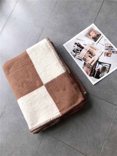 Plaid Blankets for Beds 1400g Weighted Wool Blanket Sofa Luxury Decorative Quilt 140x170cm Throw Best Selling 2020 Gifts Friend