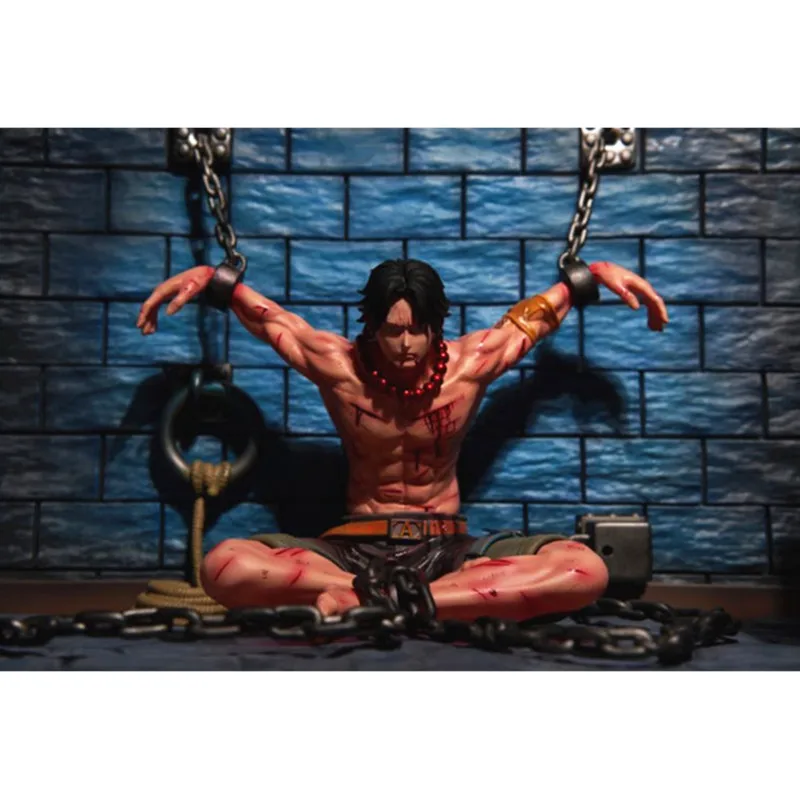 31 см аниме ONE PIECE Ace возникновения пожара Зверский дом тюрьмы Ver светодиодный