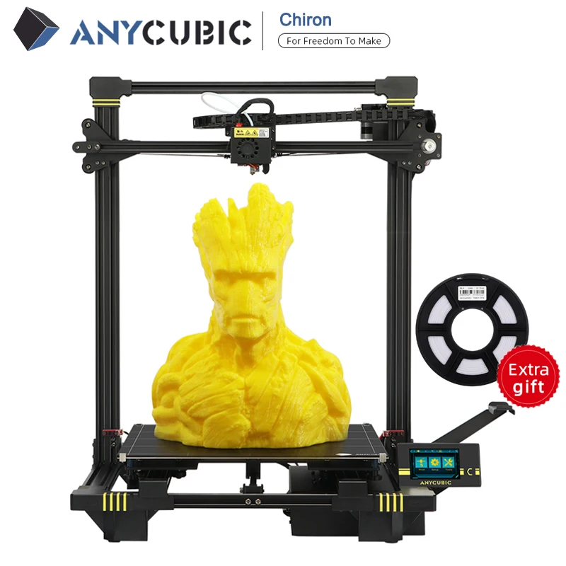 ANYCUBIC Chiron 3d принтер TFT экран ultracase Нити Экструдер обновленный крупнейший сопло