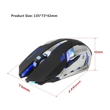 

USB Wireless Mouse 2.4G 3 Buttons Optical Ergonomic Computer Mouse Mice for Laptop PC Cordless Mouses