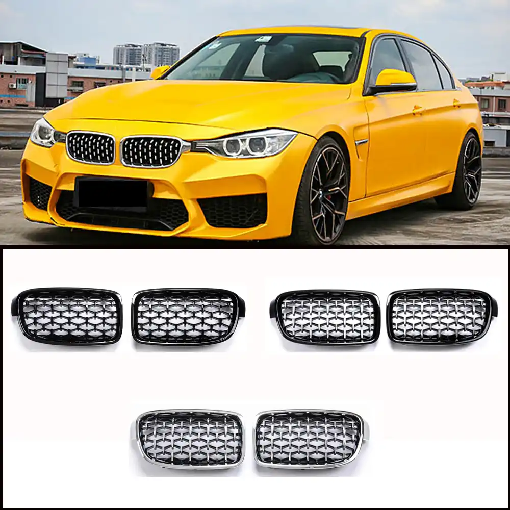 Front Grill Kidney Grille for BMW 3 Series E90 E91 Sport Diamond