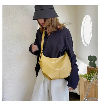 

New PU female bag large capacity single shoulder messenger bag simple handbag fashion texture wild bag wholesale