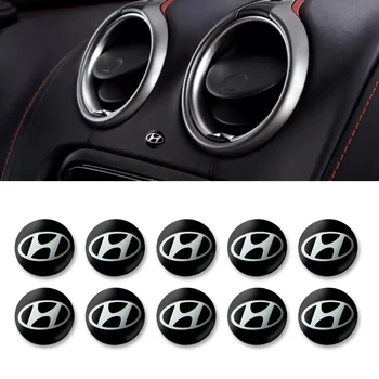 

10 pcs 14mm Remote Control Key Emblem Logo Sticker For Hyundai Santa Fe Sonata Solaris Azera Creta I30 Ix25 Tucso Accessories