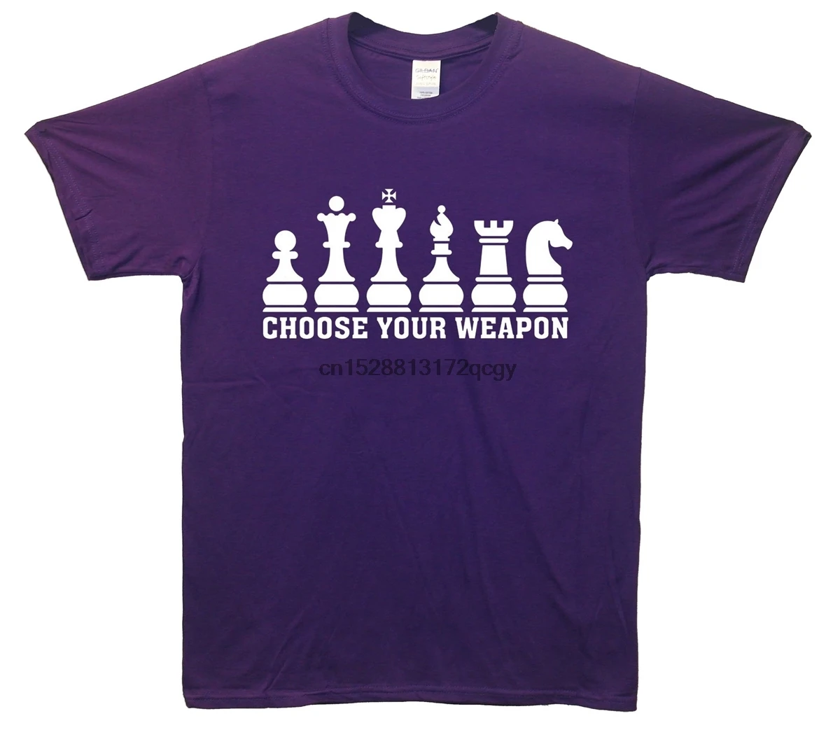 

Brand Choose Your Weapon Chess T-Shirt Summer 2020 Men Short Sleeve T-Shirt