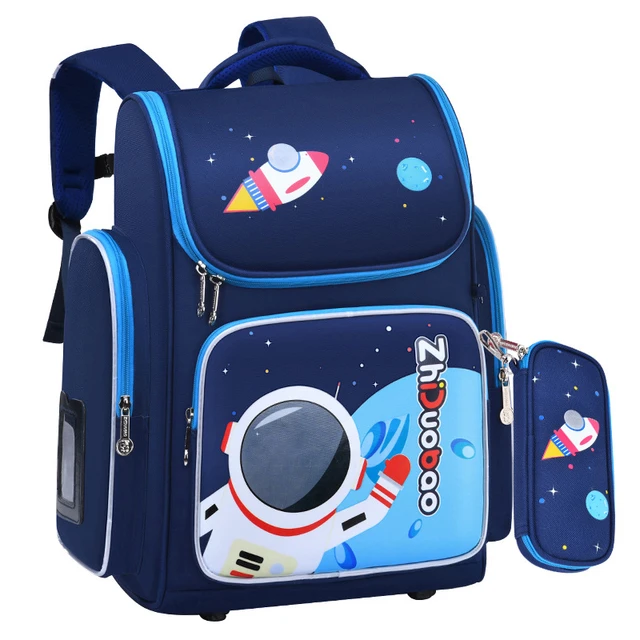 School Backpacks Boys Space Astronaut Backpack with Lunch Bag and