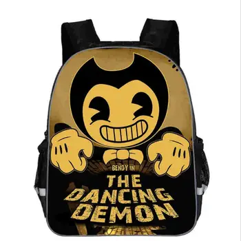 

16 inch hot Children Bendy And The Ink Backpack Gift Backpack School Bags for Boys and Girl Student Backpack Sac A Dos