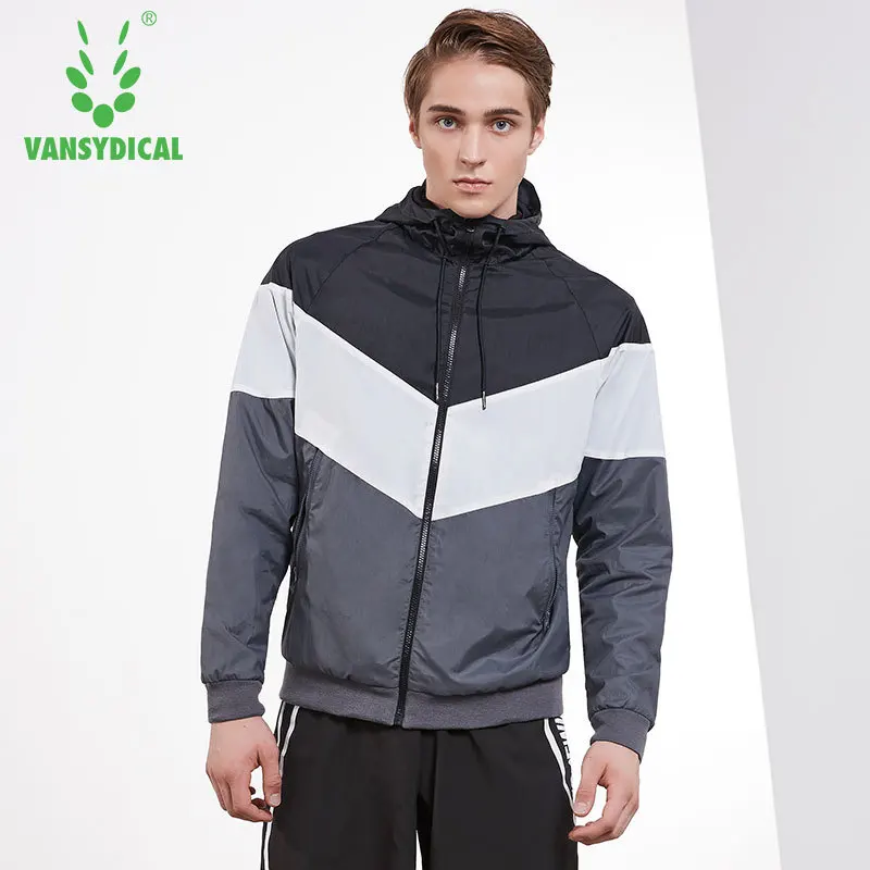 Vansydical, спортивные толстовки, мужские куртки для бега, одежда для занятий фитнесом, тренировками, бегом, спортивная одежда, топы