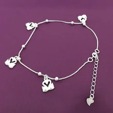 Модный браслет на ногу с мандариновой уткой, серебро 990, женские Украшения на ногу, серебряные ювелирные изделия в Корейском стиле, бусины he zi lian Lucky